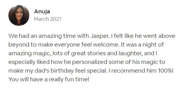 Jasper Magic Show Show review