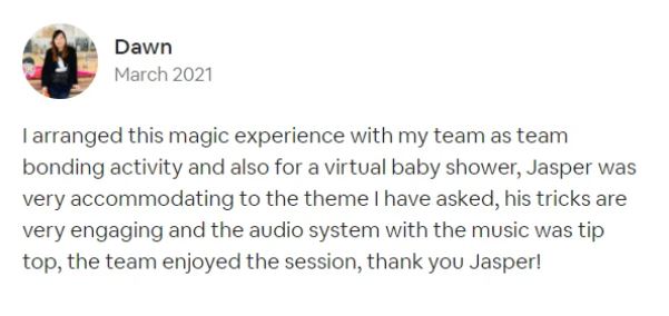 Jasper Magic Show Show review