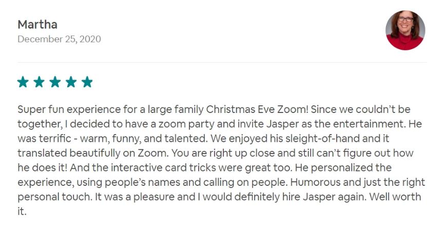 Jasper Magic Show Show review